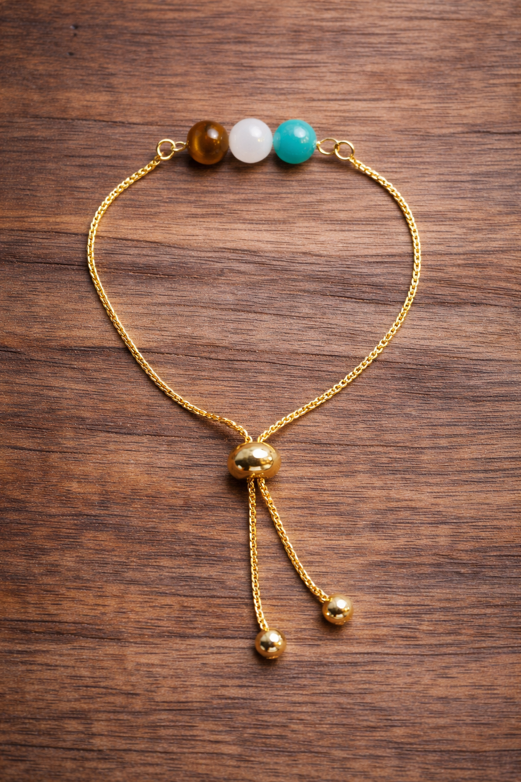 Pulsera Ajustable con Piedras Naturales