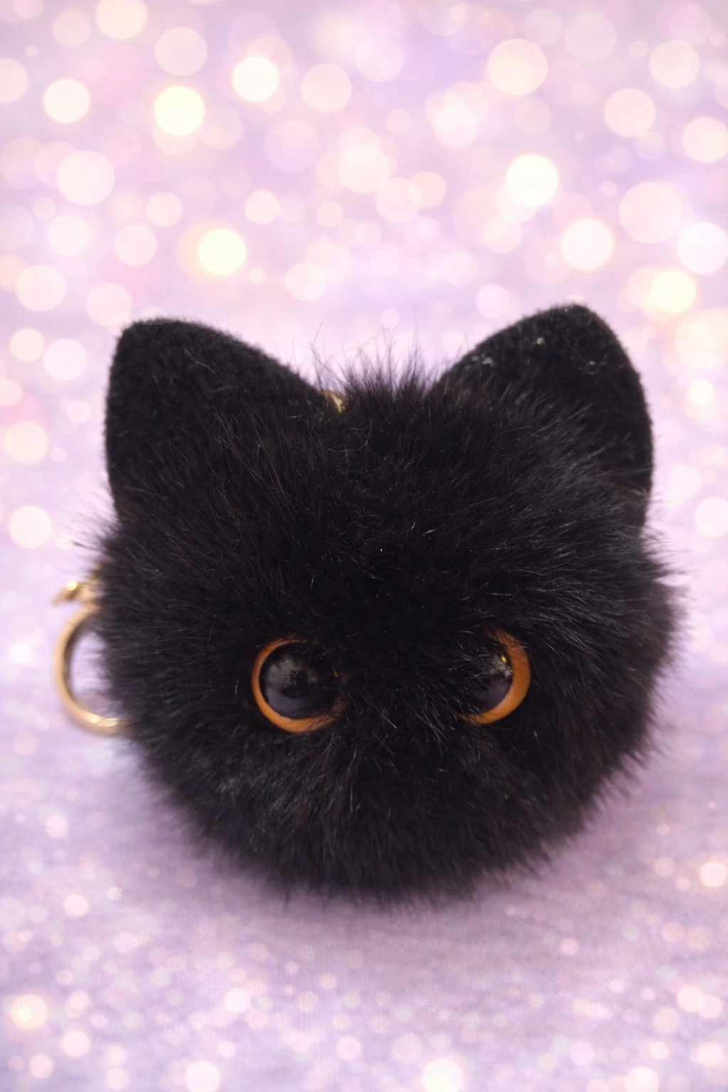 Llavero peluche gatito esponjoso