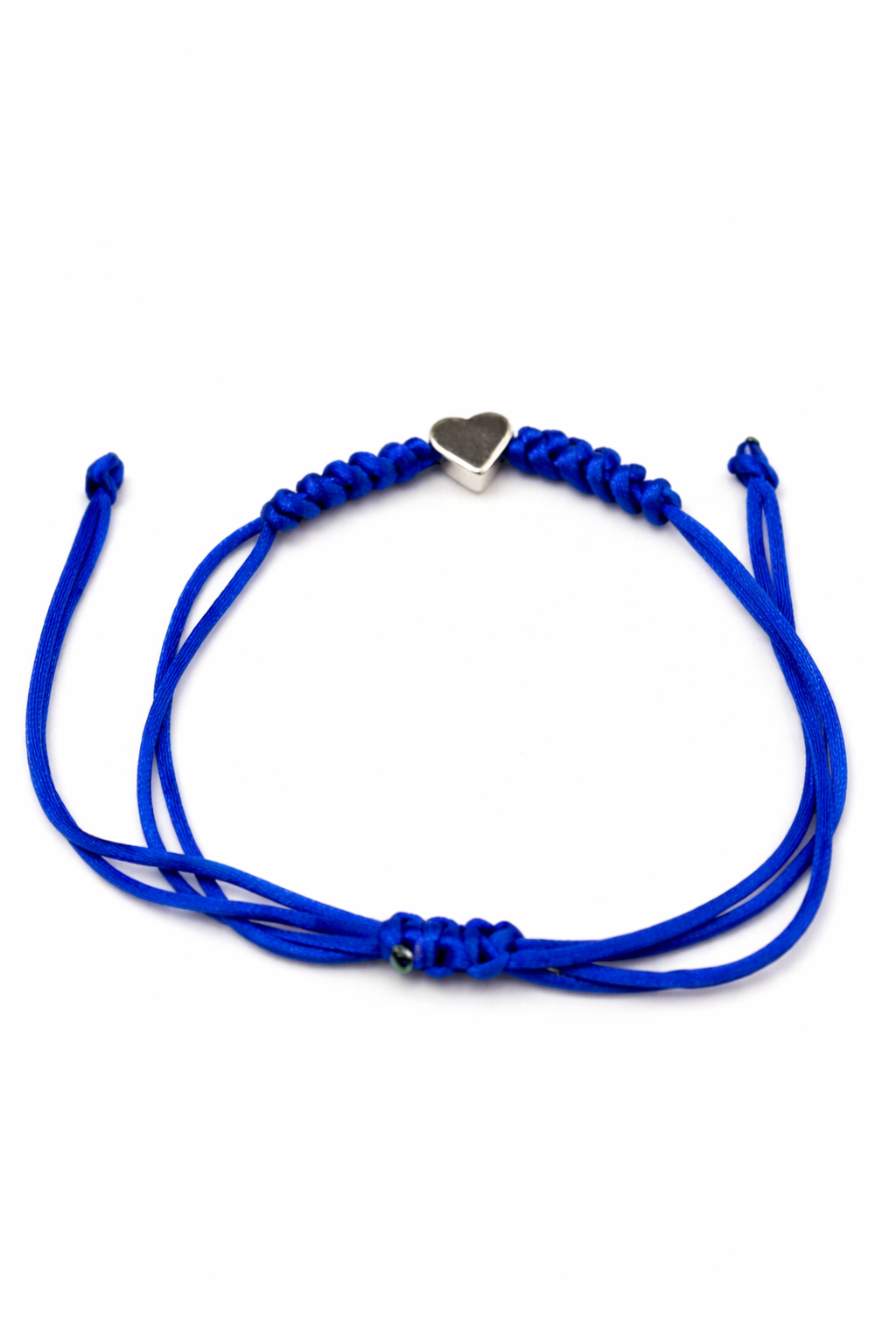 Pulsera ajustable con corazón plateado/dorado