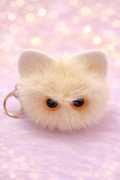 Llavero peluche gatito esponjoso