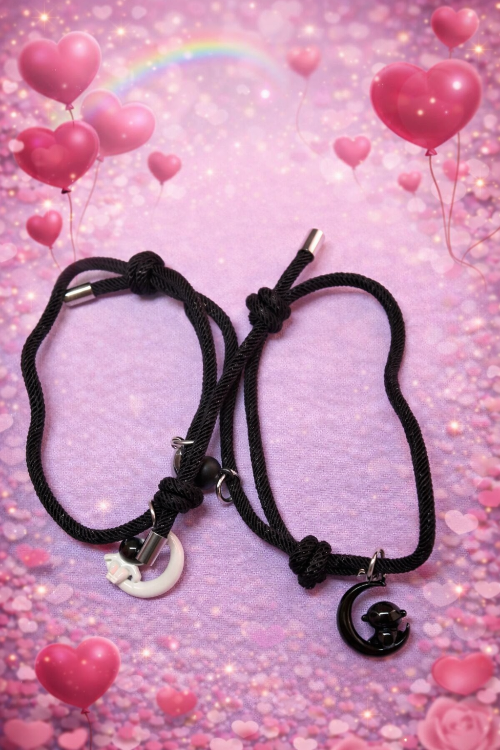 Pulseras de Pareja Astronauta en la Luna