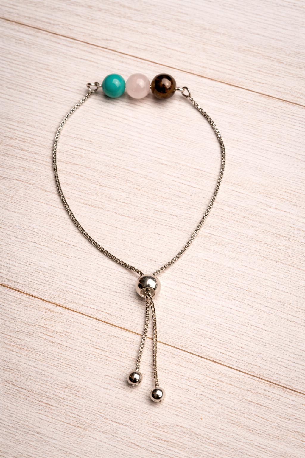 Pulsera Ajustable con Piedras Naturales