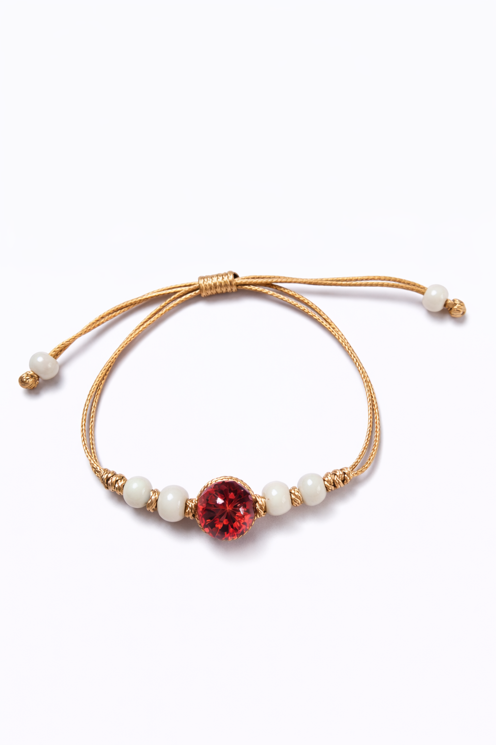 Pulsera Ajustable con Centro de Resina