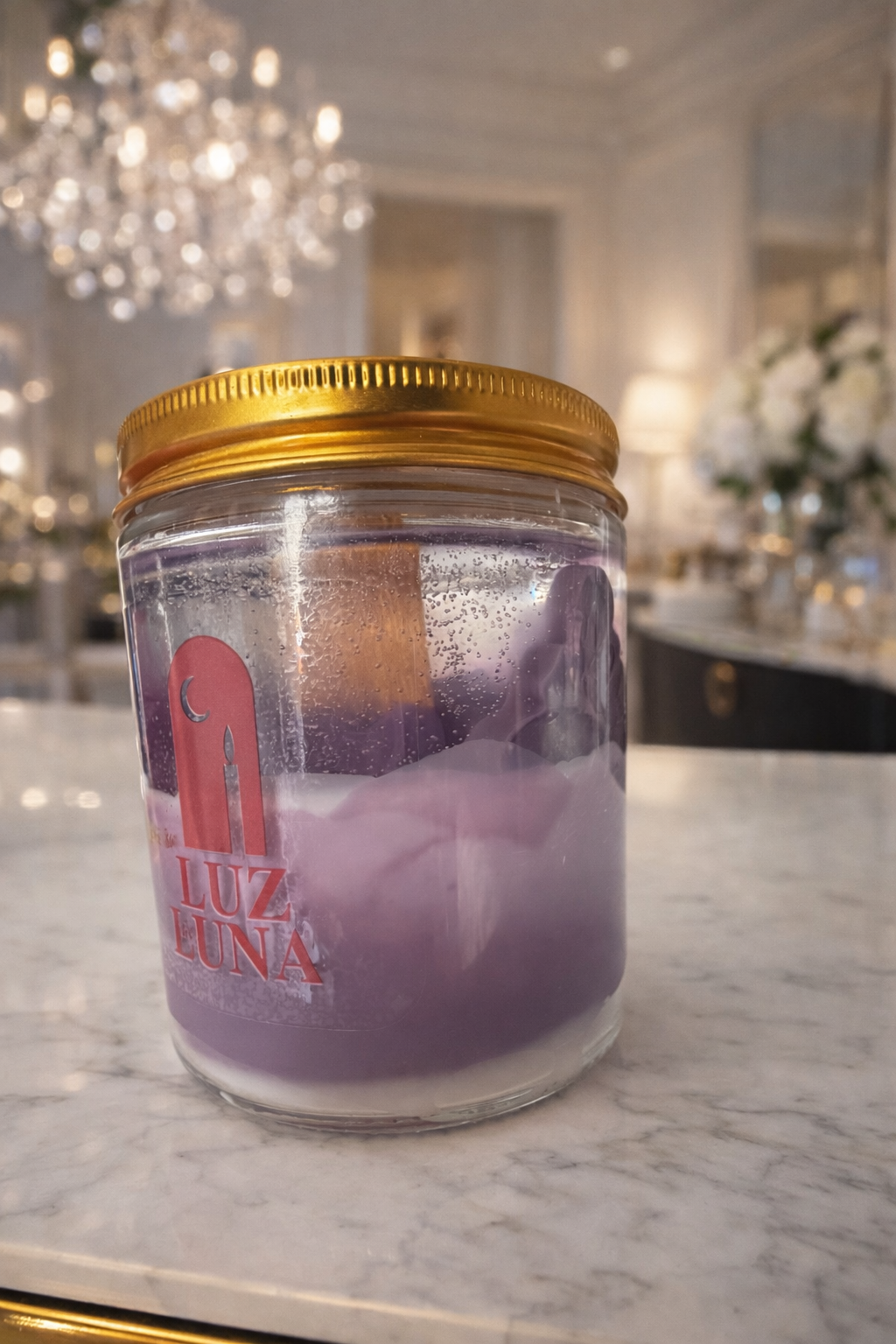 Vela vaso con tapa Campo de Tulipanes 160ml