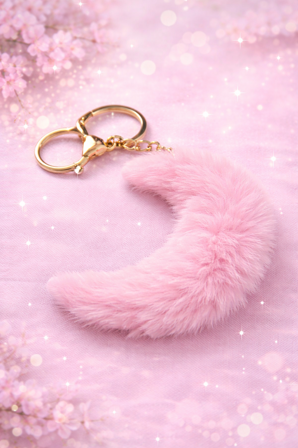 Llavero peluche en forma de luna