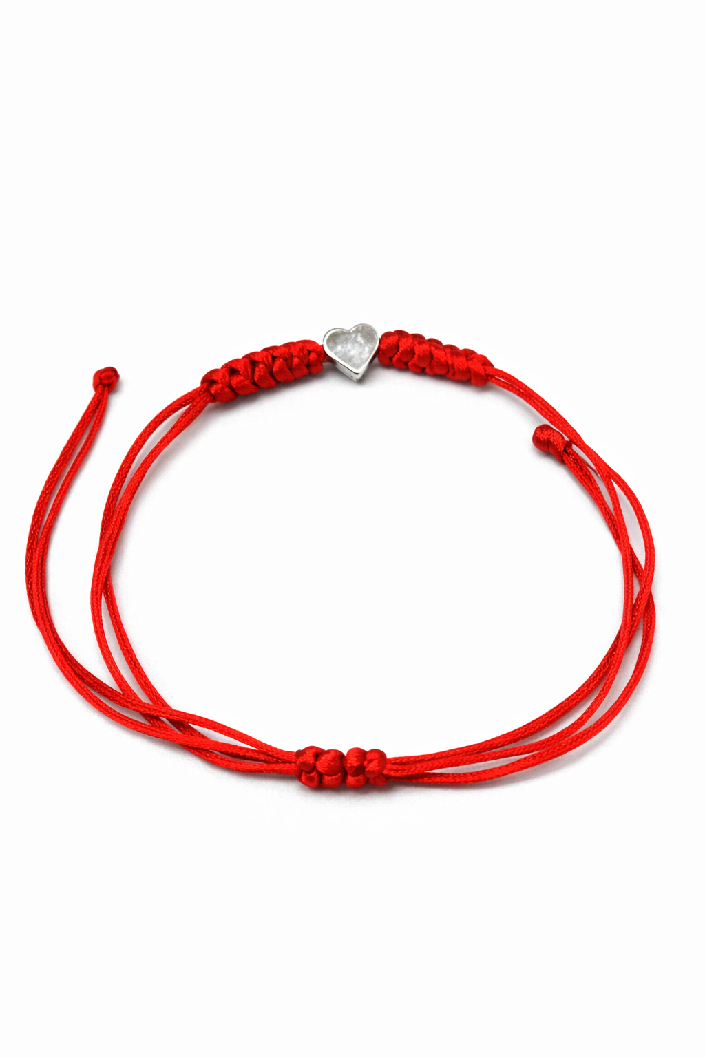 Pulsera ajustable con corazón plateado/dorado