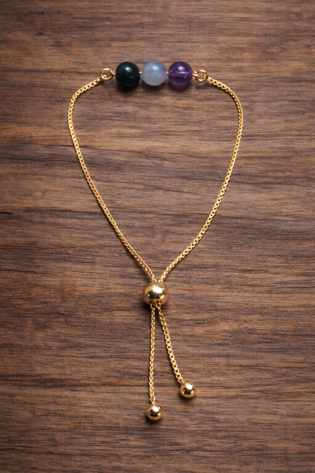Pulsera Ajustable con Piedras Naturales