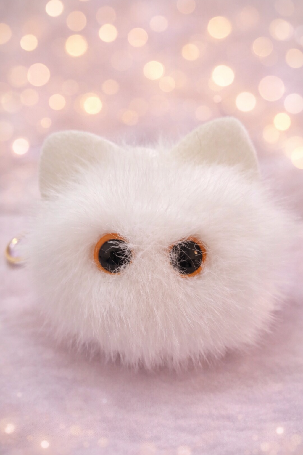 Llavero peluche gatito esponjoso