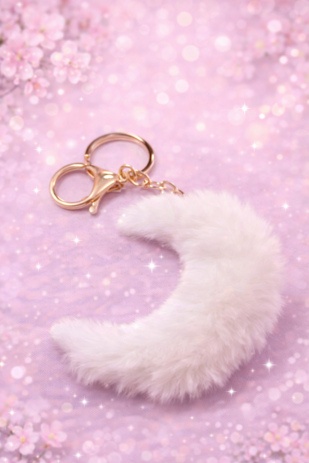 Llavero peluche en forma de luna