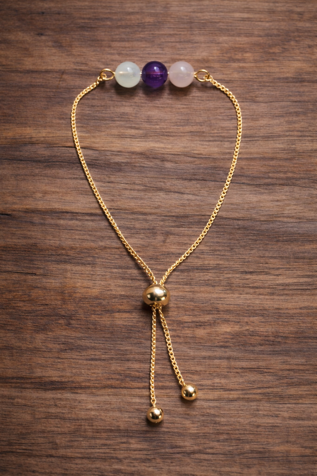 Pulsera Ajustable con Piedras Naturales