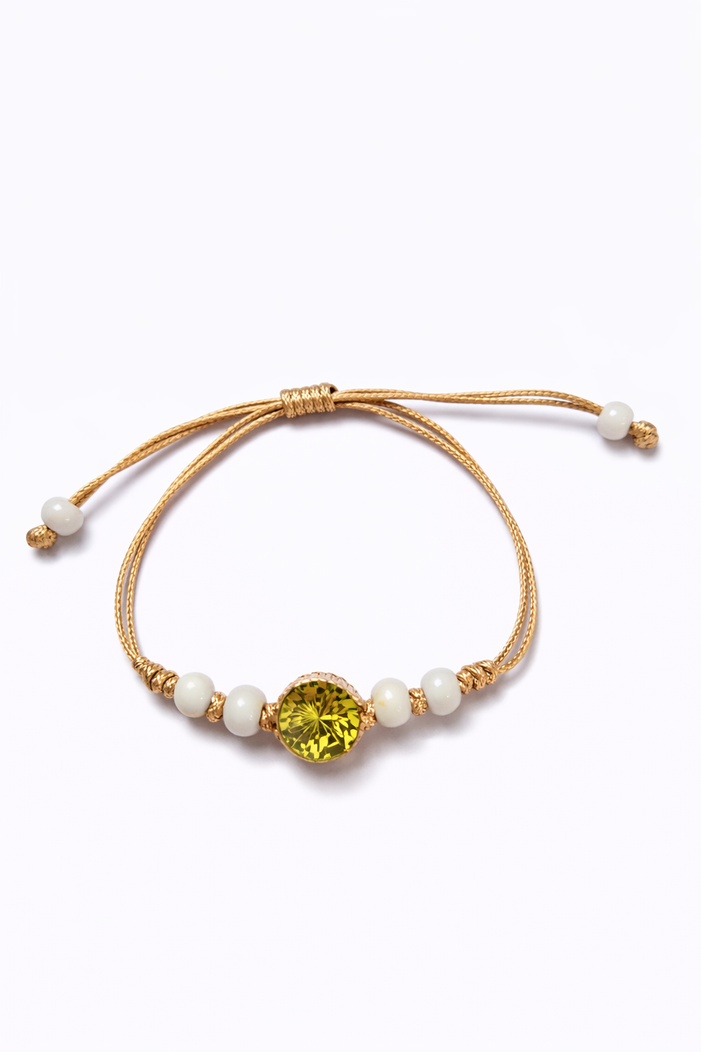 Pulsera Ajustable con Centro de Resina