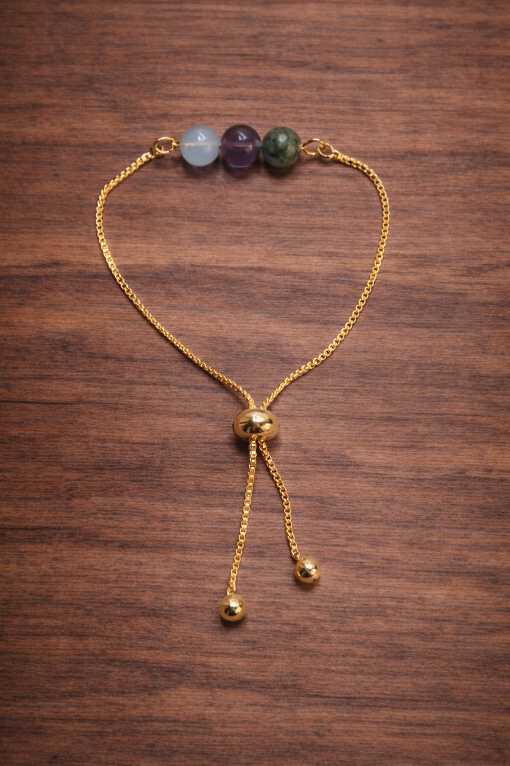 Pulsera Ajustable con Piedras Naturales