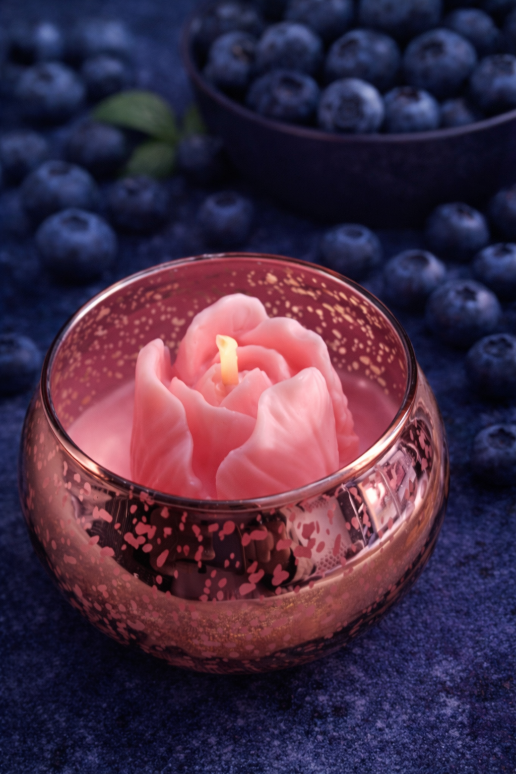 Velas Esferas Oro Rosa Blueberry 60ml