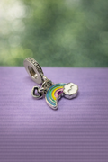 Charm Colgante Arcoíris con Nube