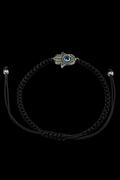 Pulsera Ajustable Mano de Fátima con Ojo Protector