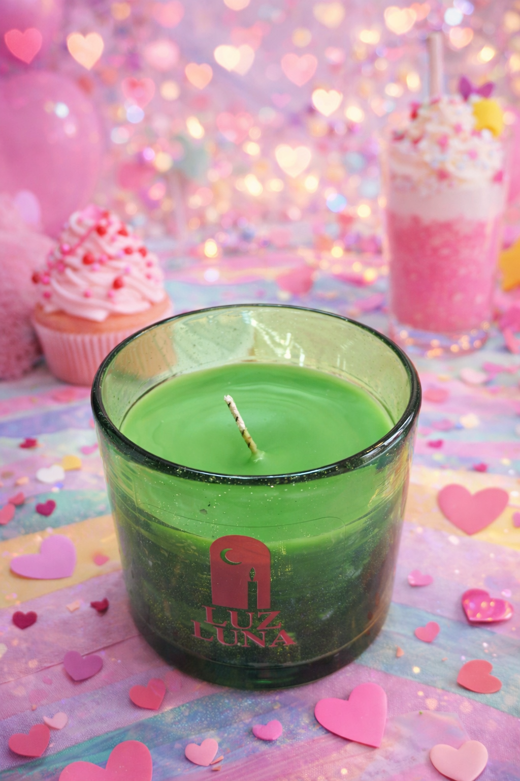 Vela vaso verde Luz de Luna 150ml