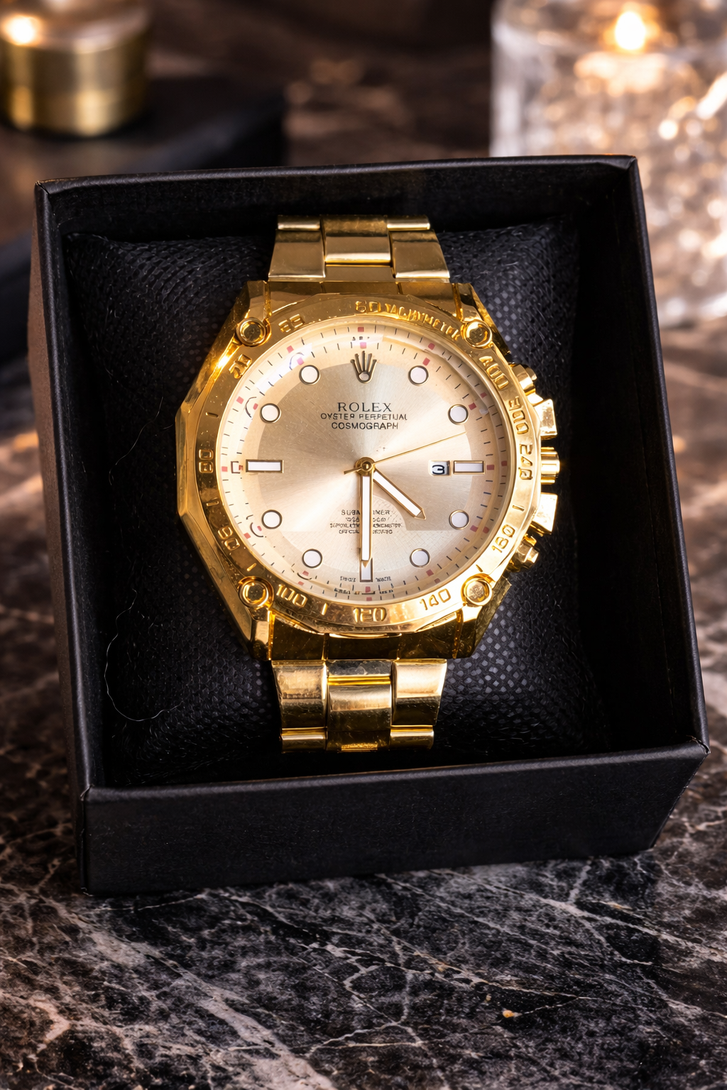 Reloj dorado para caballero